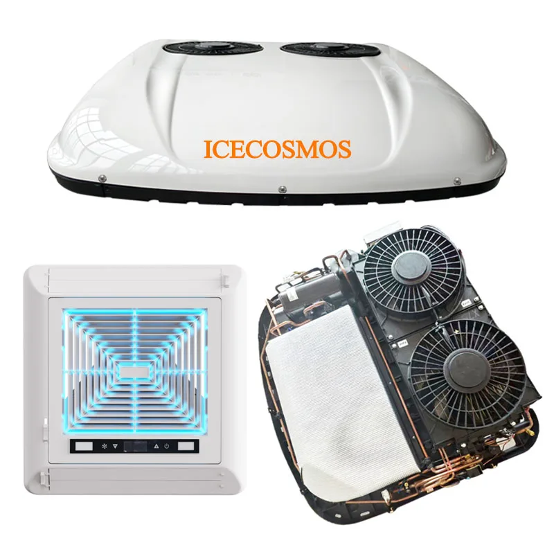 

24v 9600BTU Battery Powered Copper Tube Truck Air Conditioner Hybrid Truck Desert 115V 13500BTU AC Unit