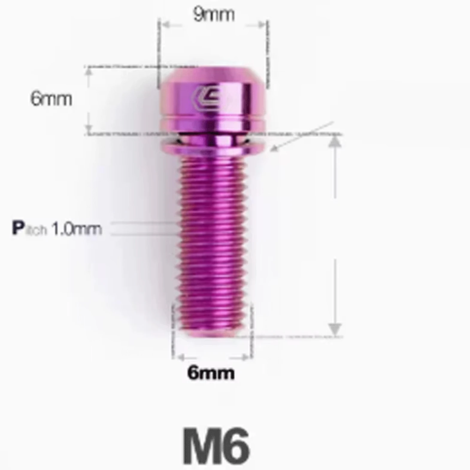 M5 M6 10-50mm Green Black Golden Grey Purple Blue Titanium Hexagon Hex Socket Cup Allen Head Bicycle Moter Screw Bolt