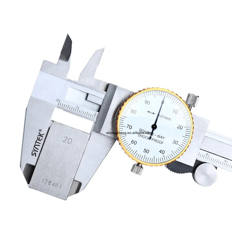 Dial Vernier Caliper Double Way Shockproof 0.01mm 0.02mm 0-150mm 200mm 300mm