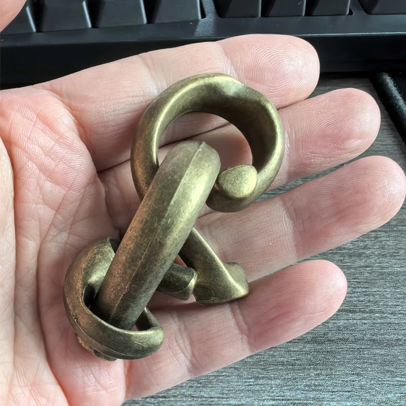 ألغاز تحريك الدماغ المعدنية المصبوبة للأطفال والكبار لفتح لعبة التعشيق اختبار الذكاء ألعاب تعليمية للتفكيك #6