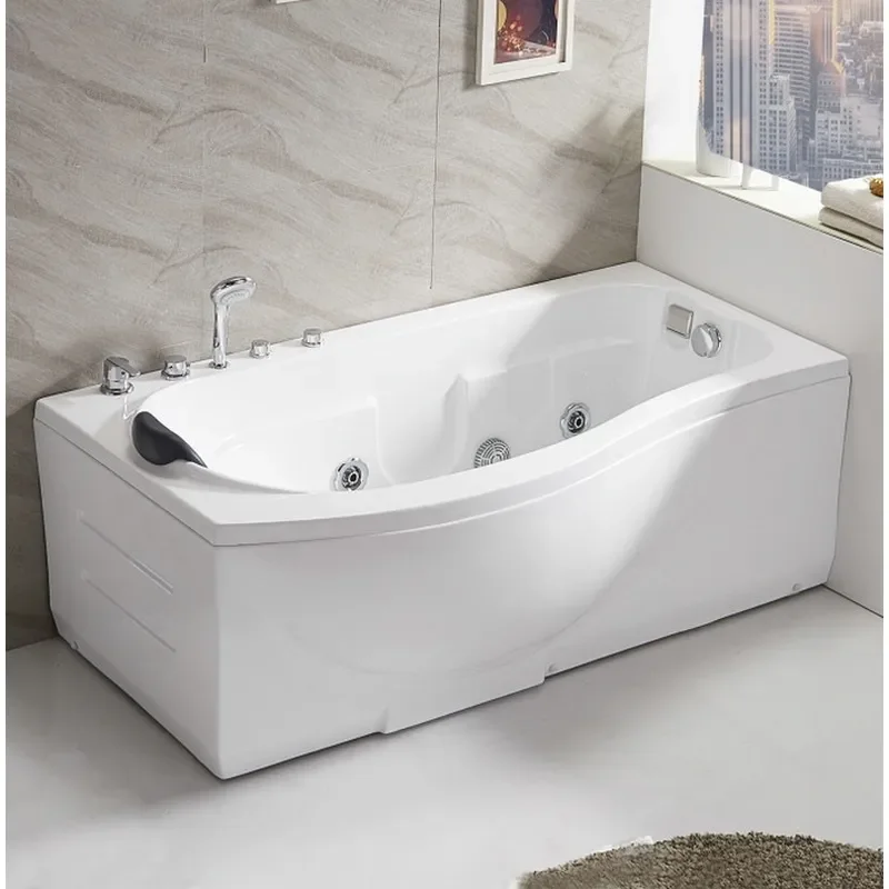for Acrylic Double Skirt Bathtub Ordinary Skirt Free Embedded Bathtub Factory Direct Sales