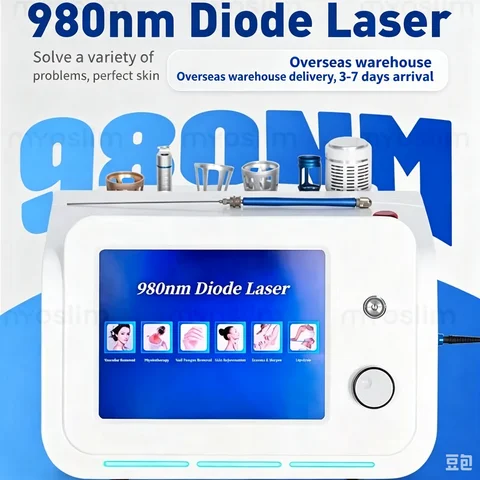 6 in 1 Diode Removal Machine BEST 6 in 1 Diode Lase Vascular Removal Machine Remove Spider Veins 980 Diode Lase Blood Vessels Removal Nail Fungus