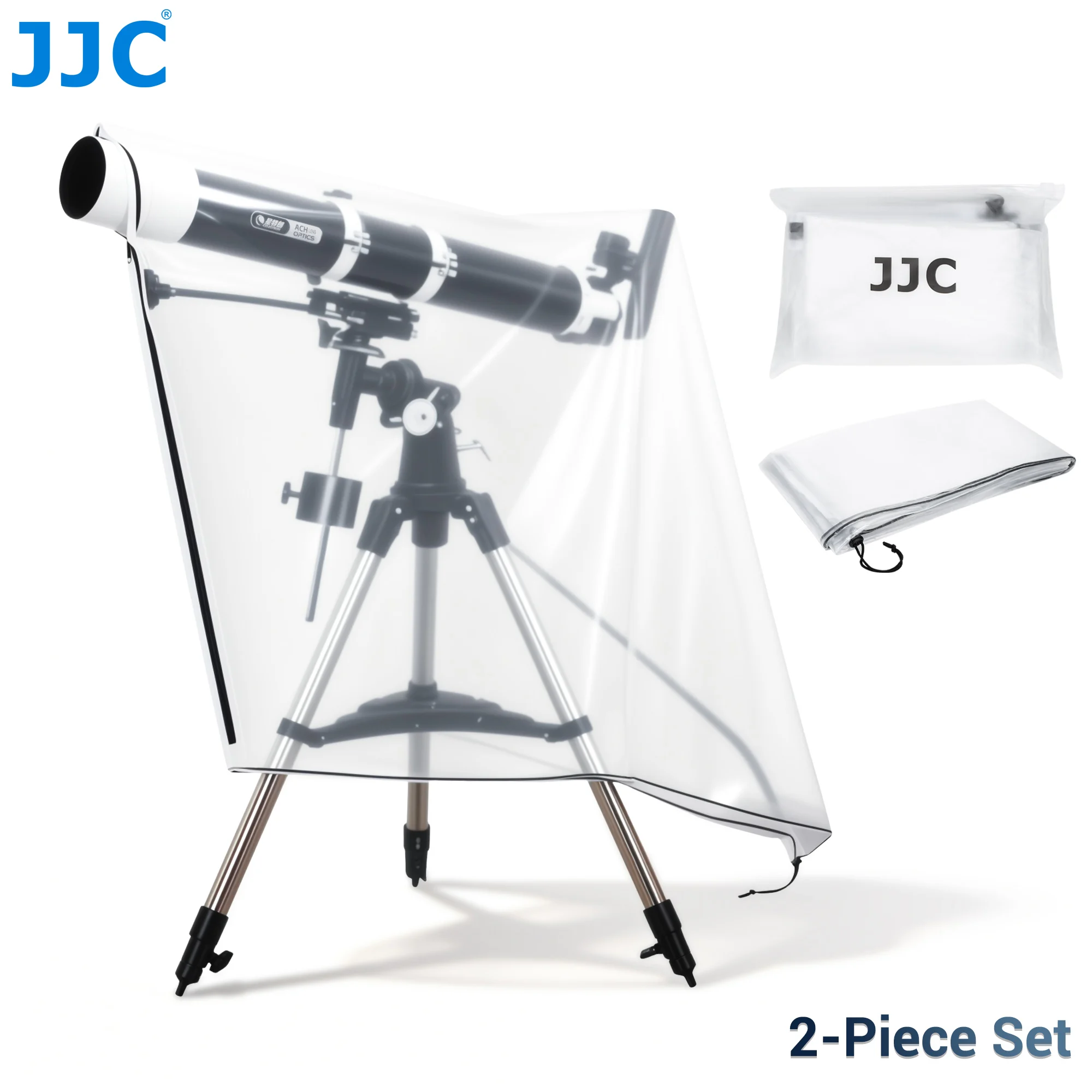 JJC 2pcs Telescope Rain Cover Universal Rainshade Dustproof Wind-blown Sand Waterproof Raincoat Rainproof Accessories