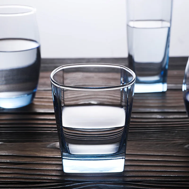 Simple Glass Toothbrush Cup Transparent Couple Bathroom Essentials