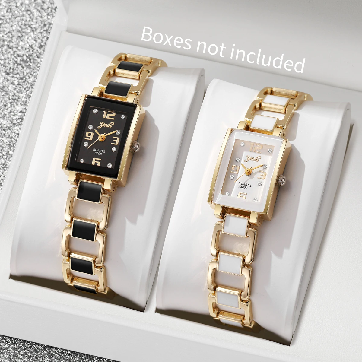 

1/2PCS Fashion Rectangle Women Watches Ladies Arabic Dial Quartz Wristwatch Reloj Mujer（Without Box）