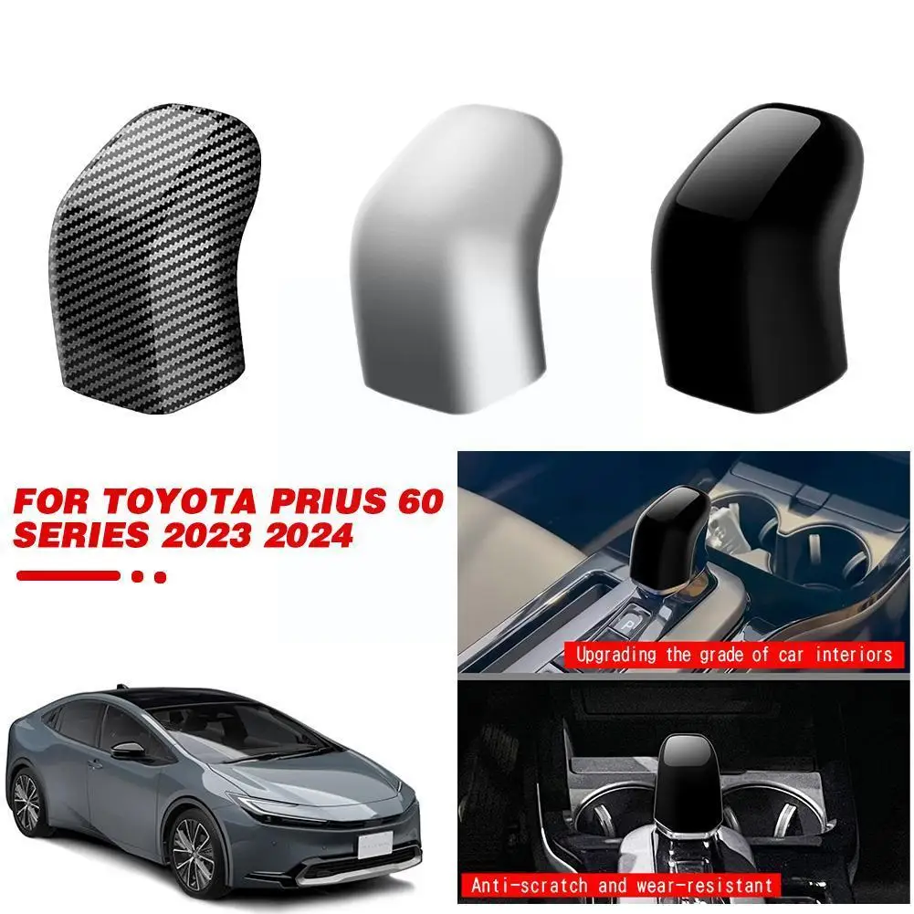 

For Toyota Prius 60 Series 2023 2024 ABS Carbon Fiber Accessories Styling Car Trim Shift Head Decorative Cover Gear B9L9