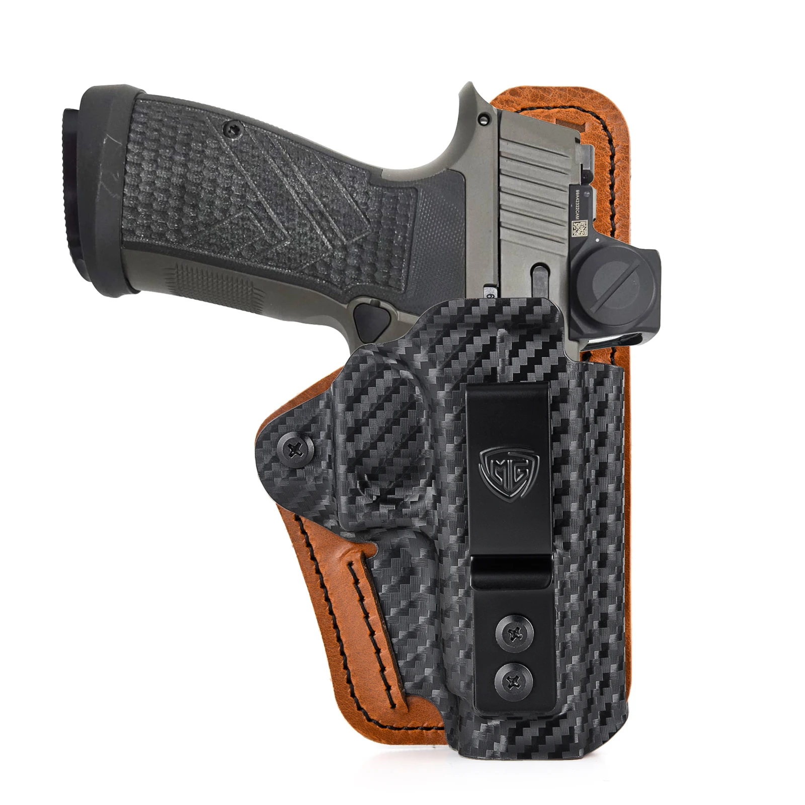 

Кобура P365 AXG Legion с удобной подушечкой IWB Kydex Кожаная гибридная кобура для Sig Sauer P365 AXG Legion Optics Скрытая переноска