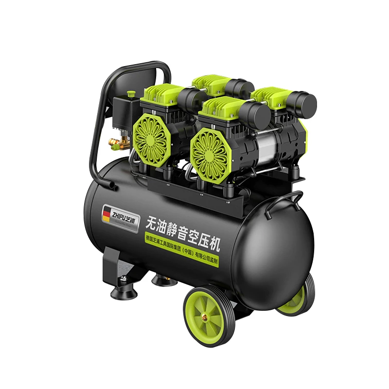 Silent Air Compressor 12L 60L Quiet Oil-free Portable Air Pump for Home Repair Tire Inflation Whisper Compressor