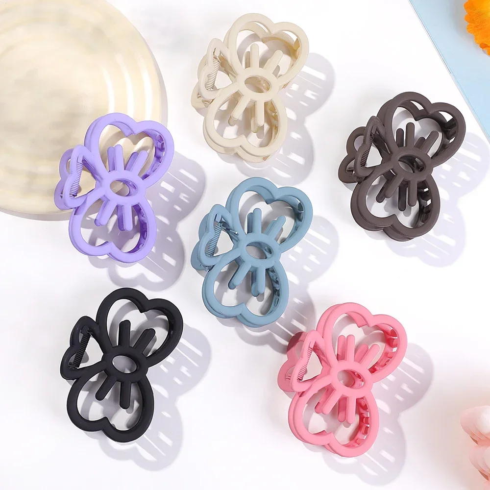 

1Pcs Women's Butterfly Style Hair Grab Casual Crab Hairclaw Ponytail Support Hair Clip Girls Geometric Shape Claw for Hair