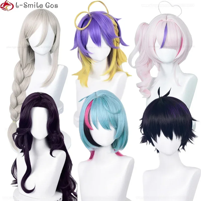 VTuber ILUNA Maria Marionette Aster Arcadia Kyo Kaneko Scarle Yonaguni Aia Amare Ren Zotto Risotto Cosplay Wig Party Anime Wigs