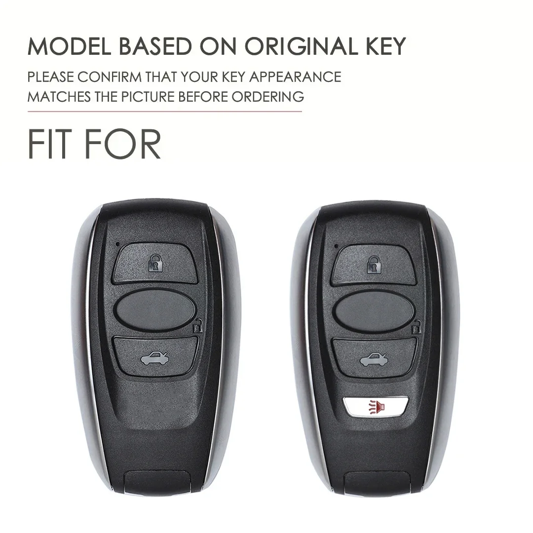 Leather Car Key Cover for Subaru Legacy XV Forester Outback BRZ SIT Accessories Auto Remote Key Shell Case Protector Covers