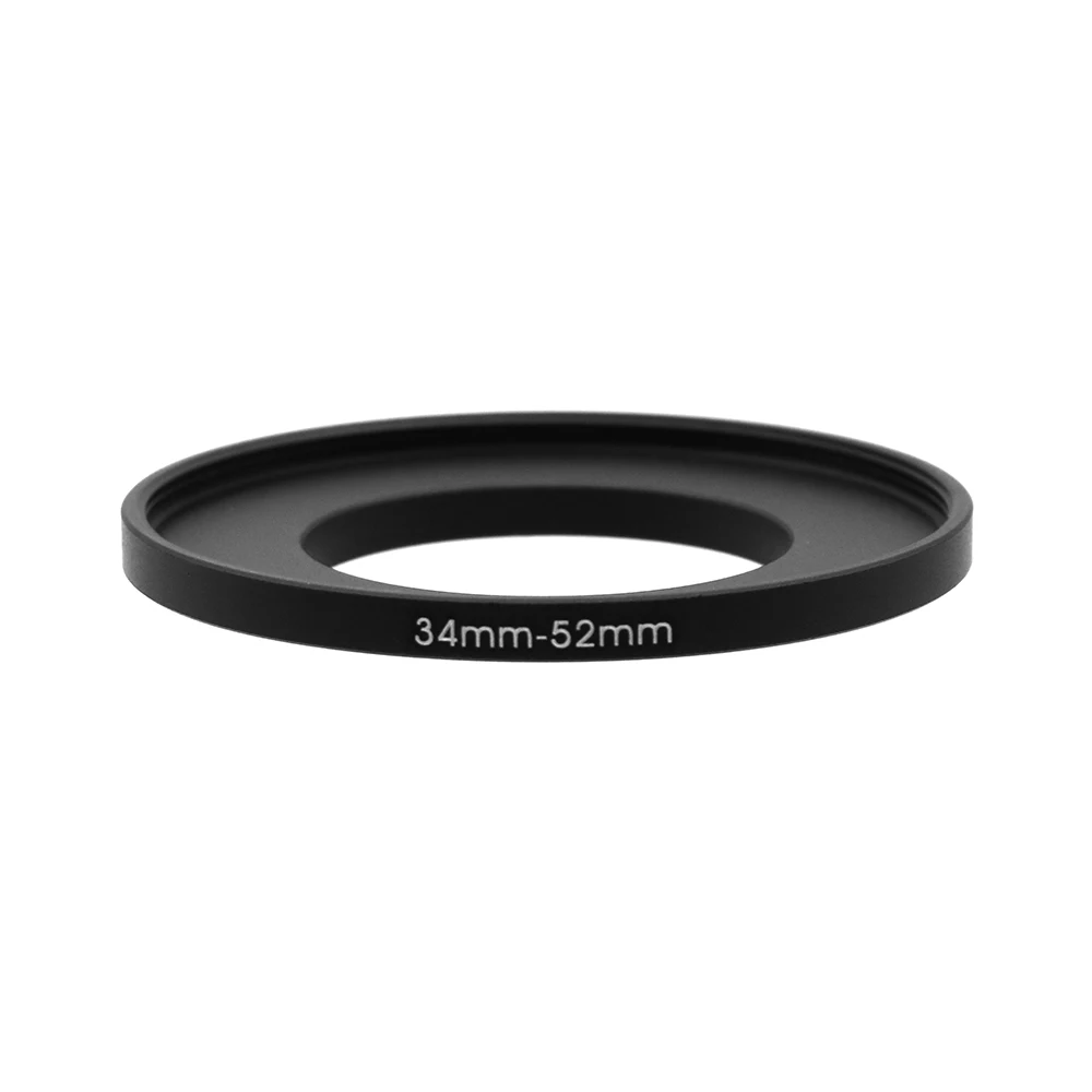 34-37mm,34-52mm,35-37mm,43-37mm,43-46mm,43-52mm Step Up Ring Filter Adapter black