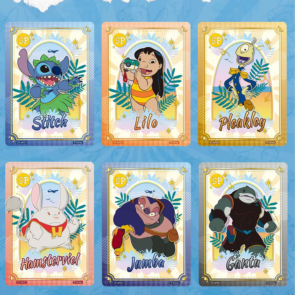 Tarjetas auténticas de Lilo Stitch para niños, tarjetas de colección de edición conmemorativa, raras y limitadas SSR, juguete para regalo, novedad