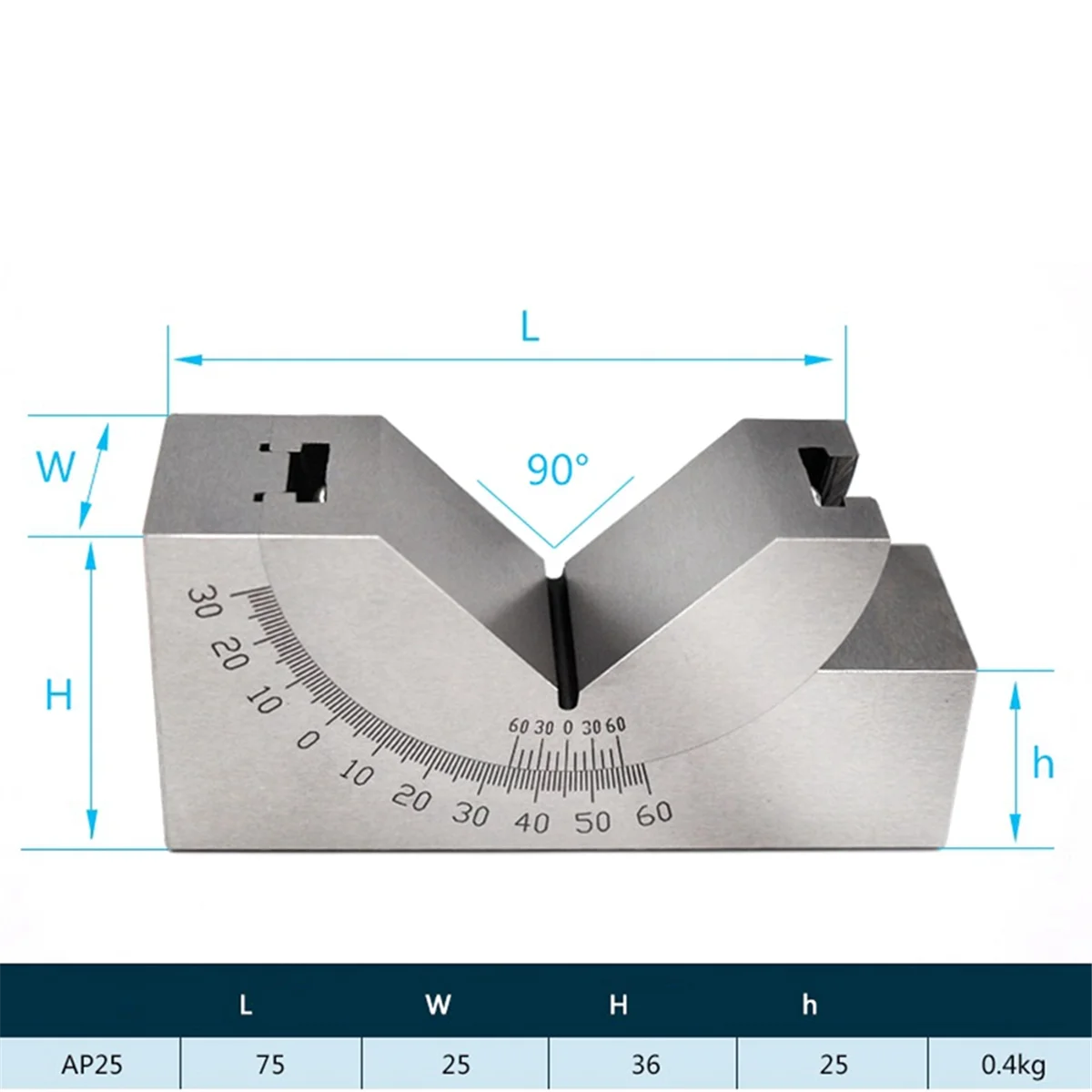 

A17Z Adjustable Angle Gauge Precision Angle Cushion Gauge Grinding Machine Milling Machine Angle Cushion Block AP25 V-Type