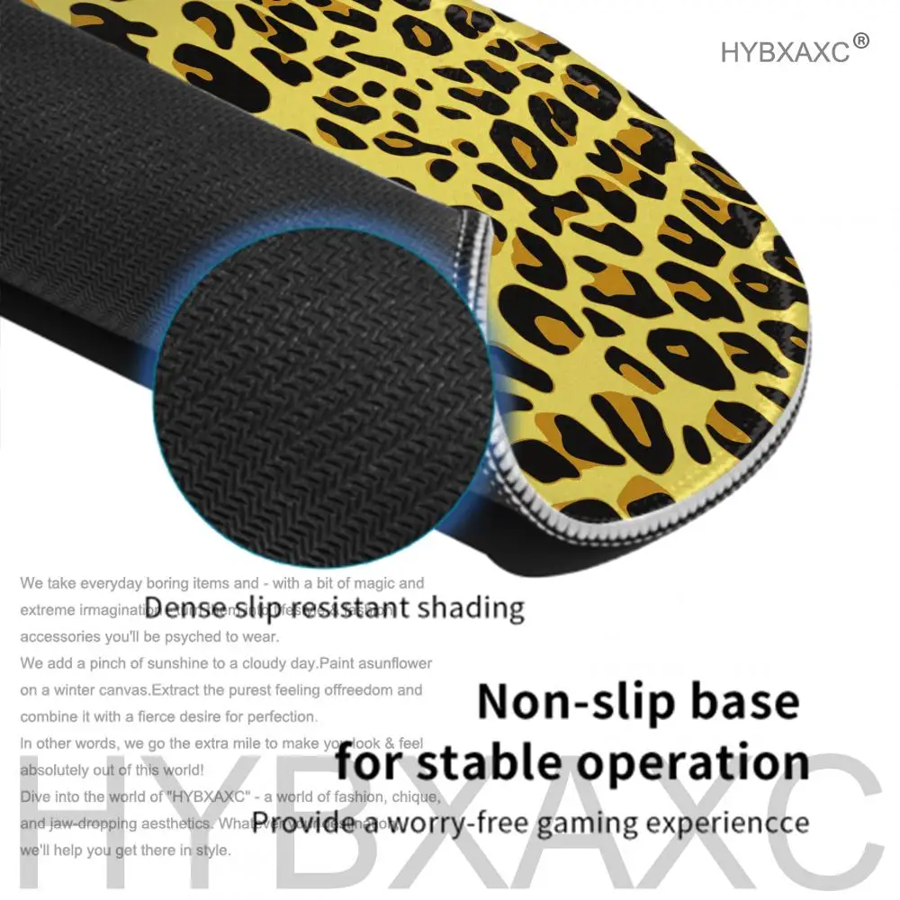 Pink Leopard Print Mouse Pad Small Mouse Pad Desk Pad Desktop Computer Keyboard Wireless Mouse Boy Girl Gift for Play games