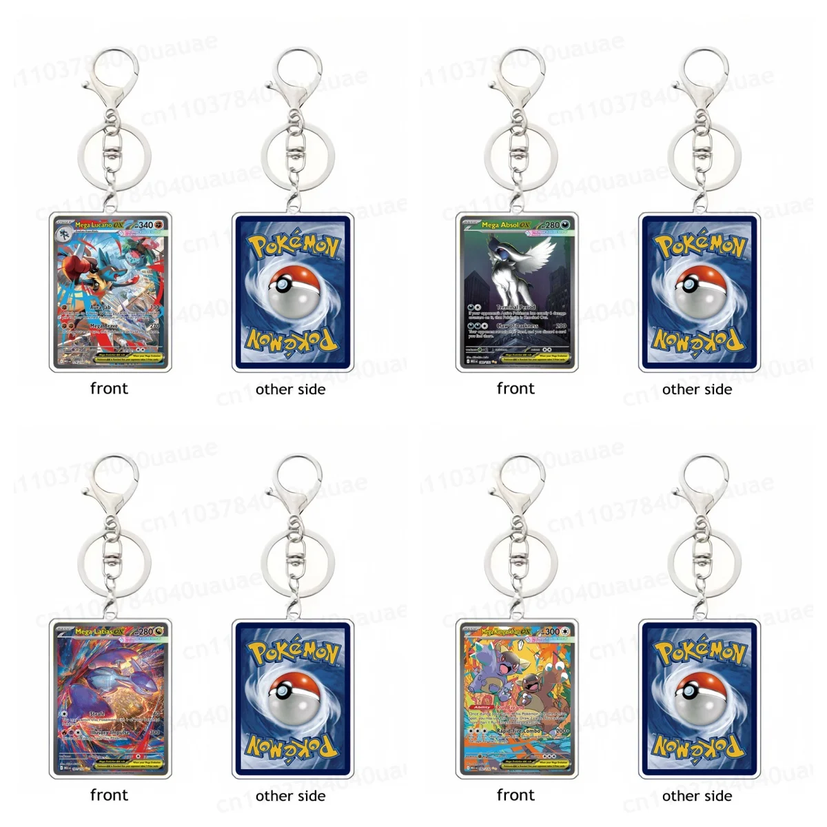 

Diy Ptcg коллекционные карты Gardevoir Acerola Latias Kangaskhan Alakazam аниме мультфильм акриловый кулон брелок для ключей подарки
