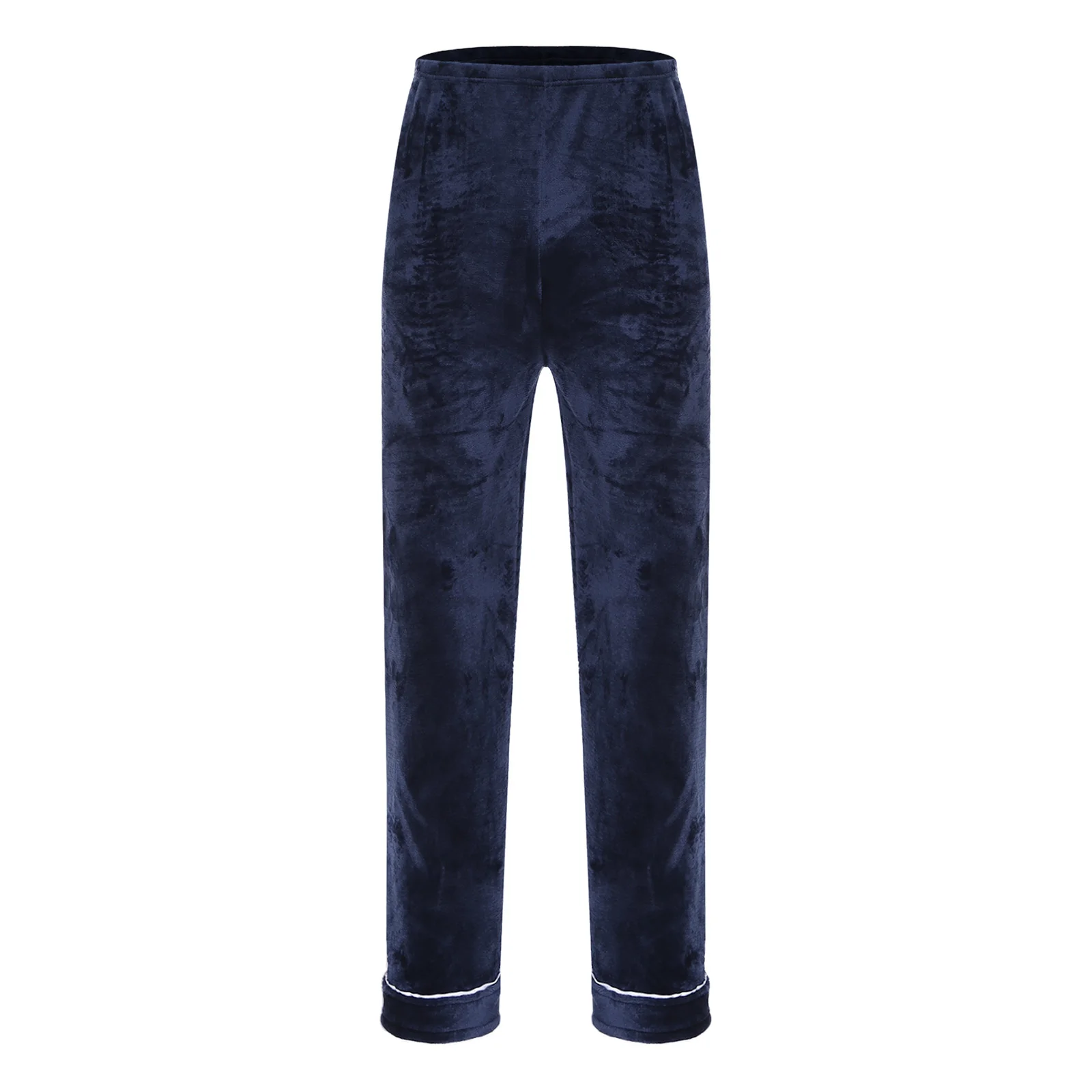 大人メンズフランネルパジャマパンツ弾性ウエストバンド豪華な暖かいナイトウェアズボンホームウェアスリープウェアラウンジレジャータイム用