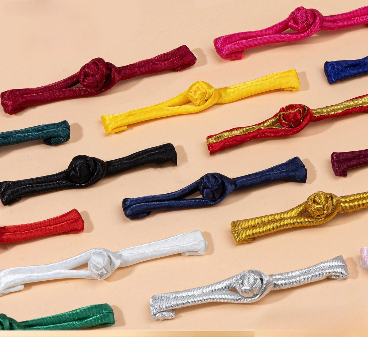 10 Pairs Chinese Tang Suit Handmade Cheongsam Buttons Knot Fastener Closures DIY Buckle