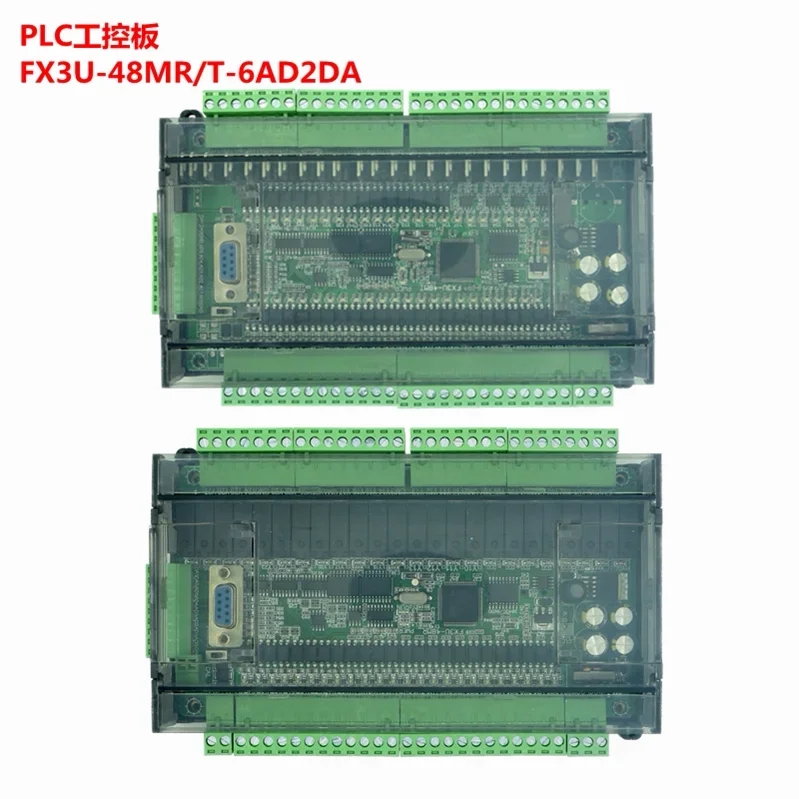 FX3U-48MR 48MT PLC Replace For Mitsubishi MELSEC FX2N 6AI MODBUS Analog Function Transistor Relay Type RS485 4AD/2DA Clock