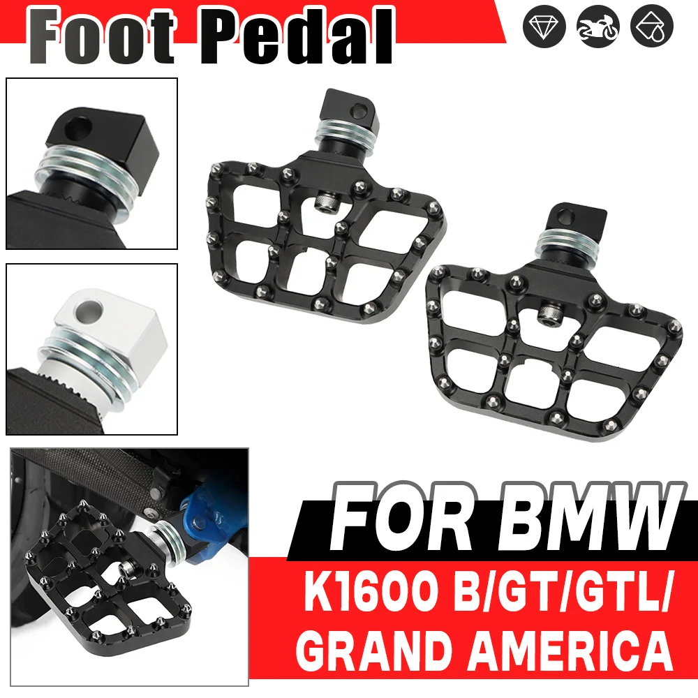 For BMW K1600GTL K1600GT K 1600 GT GTL B K1600B K1600 Grand America K1600Bagger Motorcycle Foot Pegs Pedal Rear Footpeg Footrest