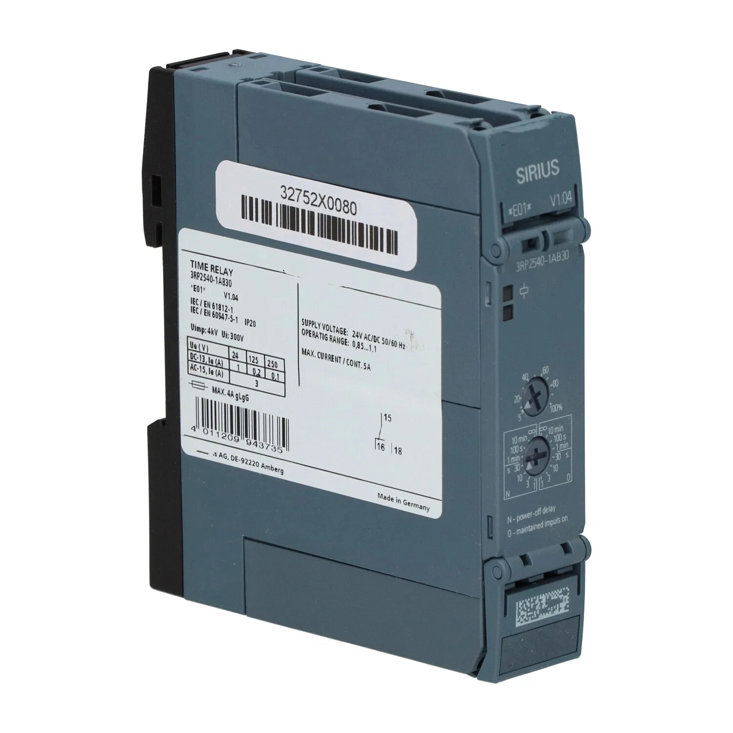 

3RP2540-1AB30 3RP25401AB30 time relay