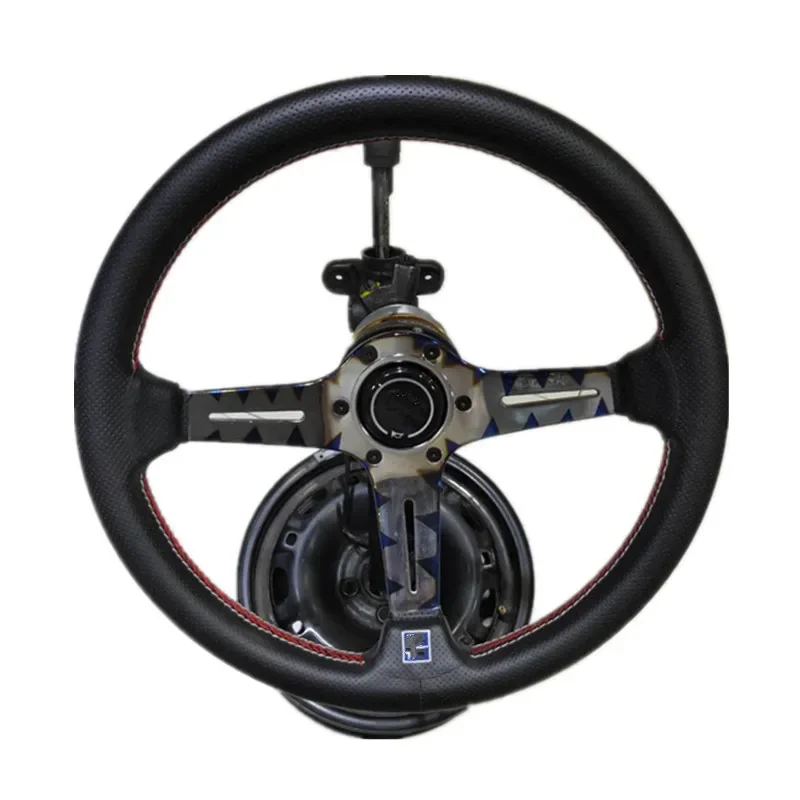 

SPSLD 14inch 350mm Deep Corn Drifting Baking blue Steering Wheel / Suede Leather Steering wheels