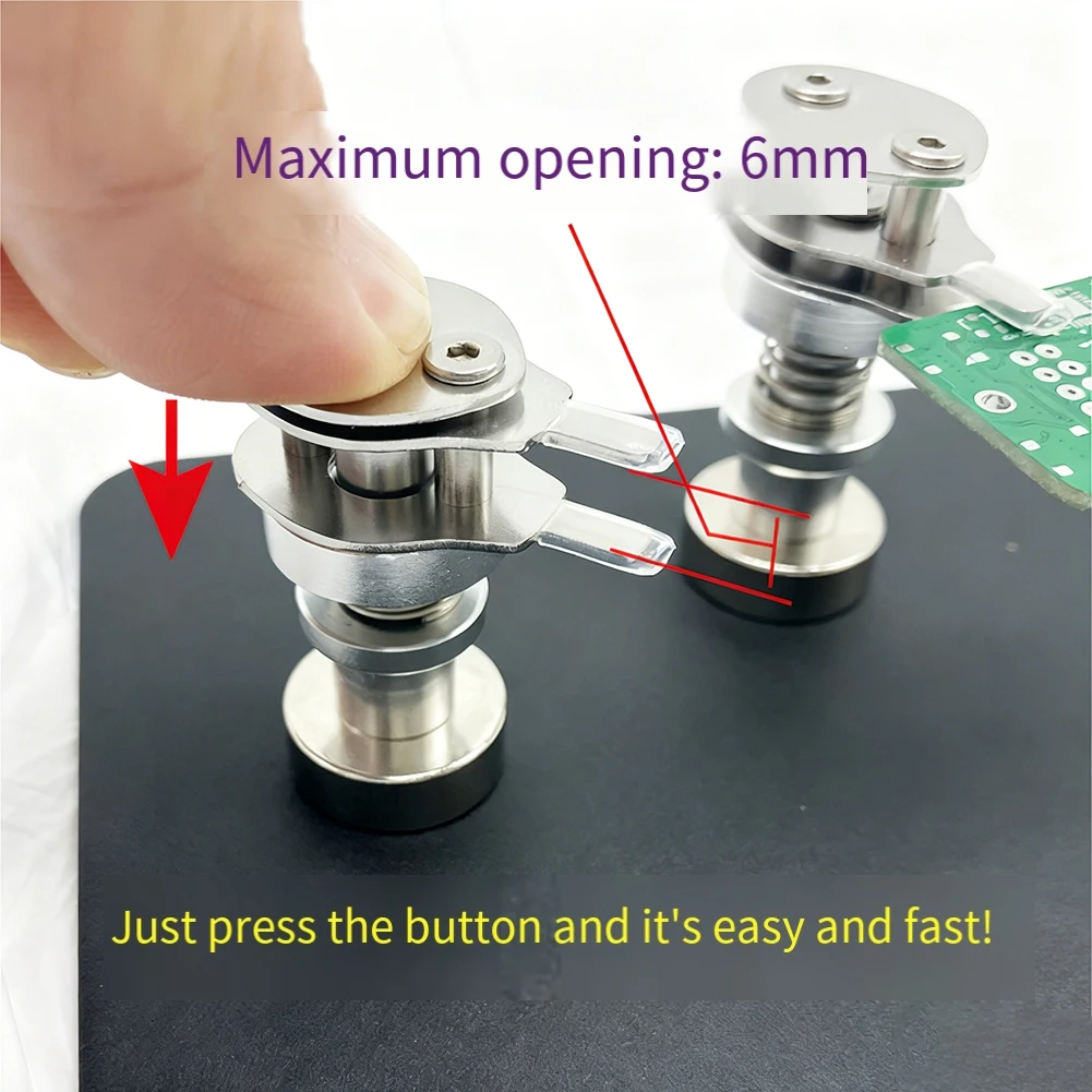 전자 수리를 위한 미니 PCB 홀더 클램프, 상세한 납땜 작업을 위한 납땜 고정 장치, 소형 전자 제품을 위한 도움이 되는 도구
