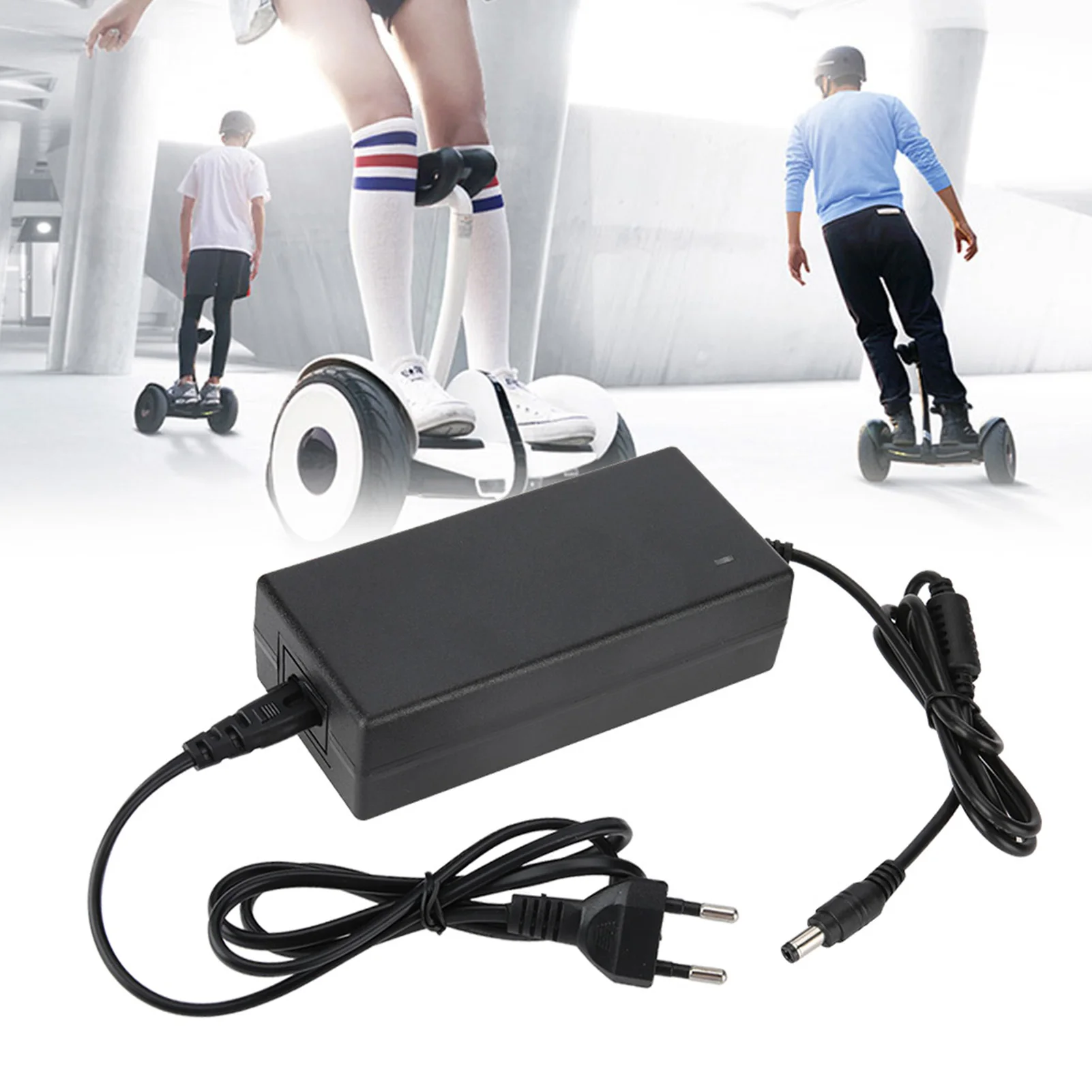 54.6V 2A Desktop Power Adapter Fine Workmanship Sturdy Multiple Prevention Durable Power Supply Converter with Indicator Light