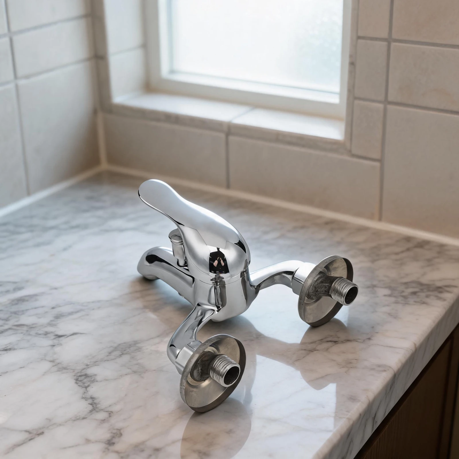 New Practical Bathtub Bathroom Basin Faucets Tap Mixing Valve Fittings Kits Modern Set Silver Thermostats Triple