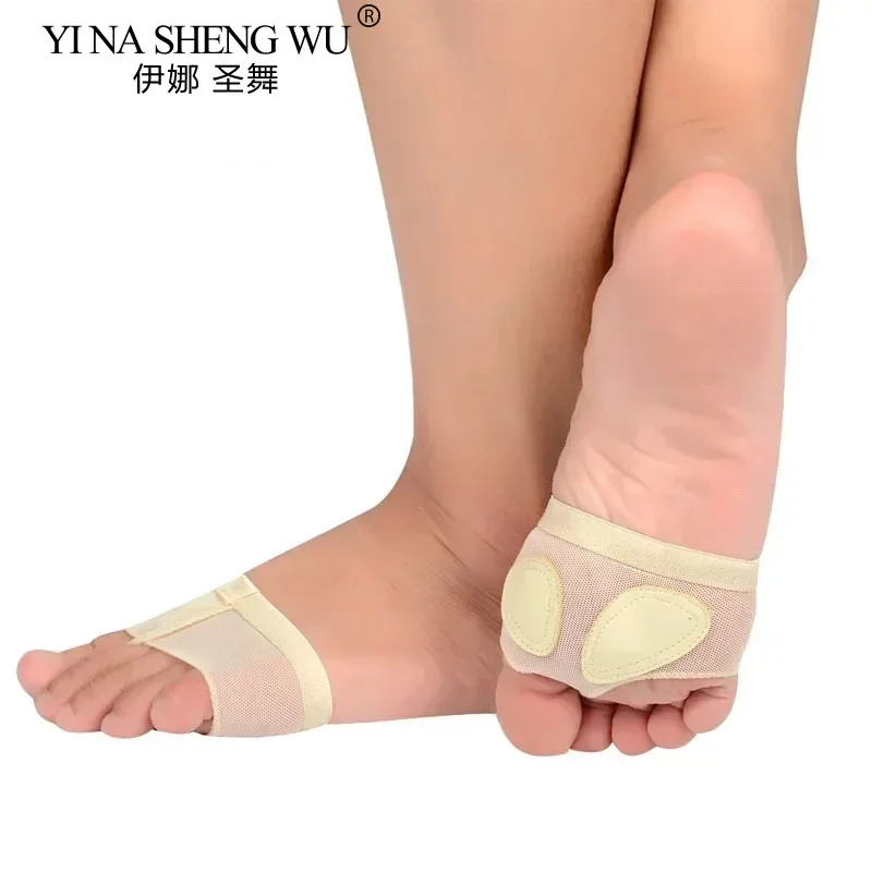 メンズ＆レディースベリーダンスシューズ前足パッド薄型ファイバー弾性クリップトゥラテンバレエシューズ前足パッドユニバーサルフットパッド