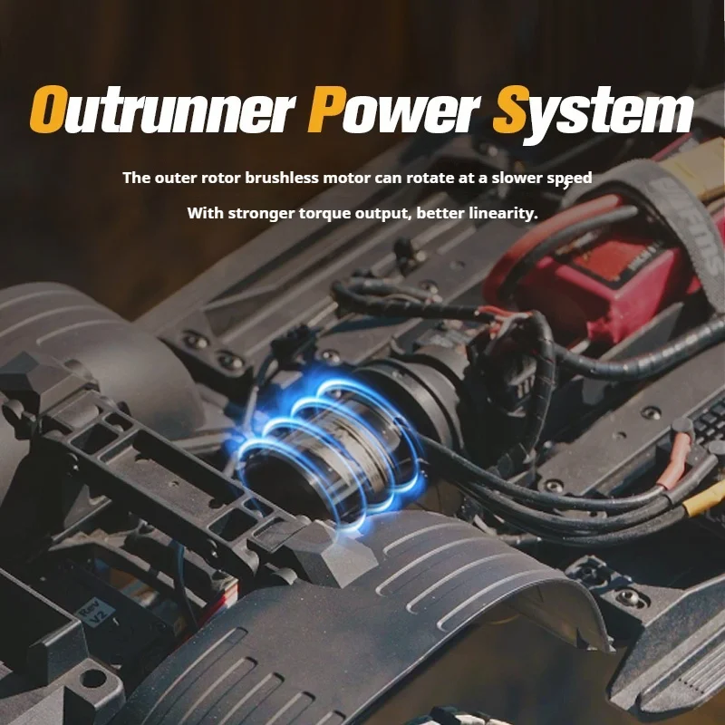 FMS 새로운 FCX10 PRO LC80 브러시리스 시뮬레이션 고속 및 저속 원격 제어 오프로드 클라이밍 카로 공식 인증