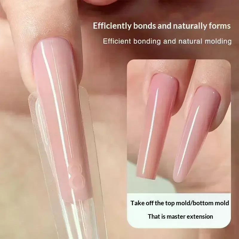 140/280 قطعة ساندويتش أشكال أظافر مزدوجة ملحقات-أشكال مزدوجة قالب سفلي طويل مربع اللوز مسمار الفن أشكال مانيكير أداة #3