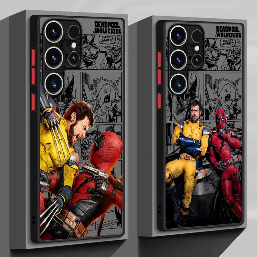 Marvel Deadpool And Wolverine Phone Case for Samsung Galaxy S20 FE S23 Ultra S25 S22 Plus S24 Ultra S10 S9 S21 Soft Cover