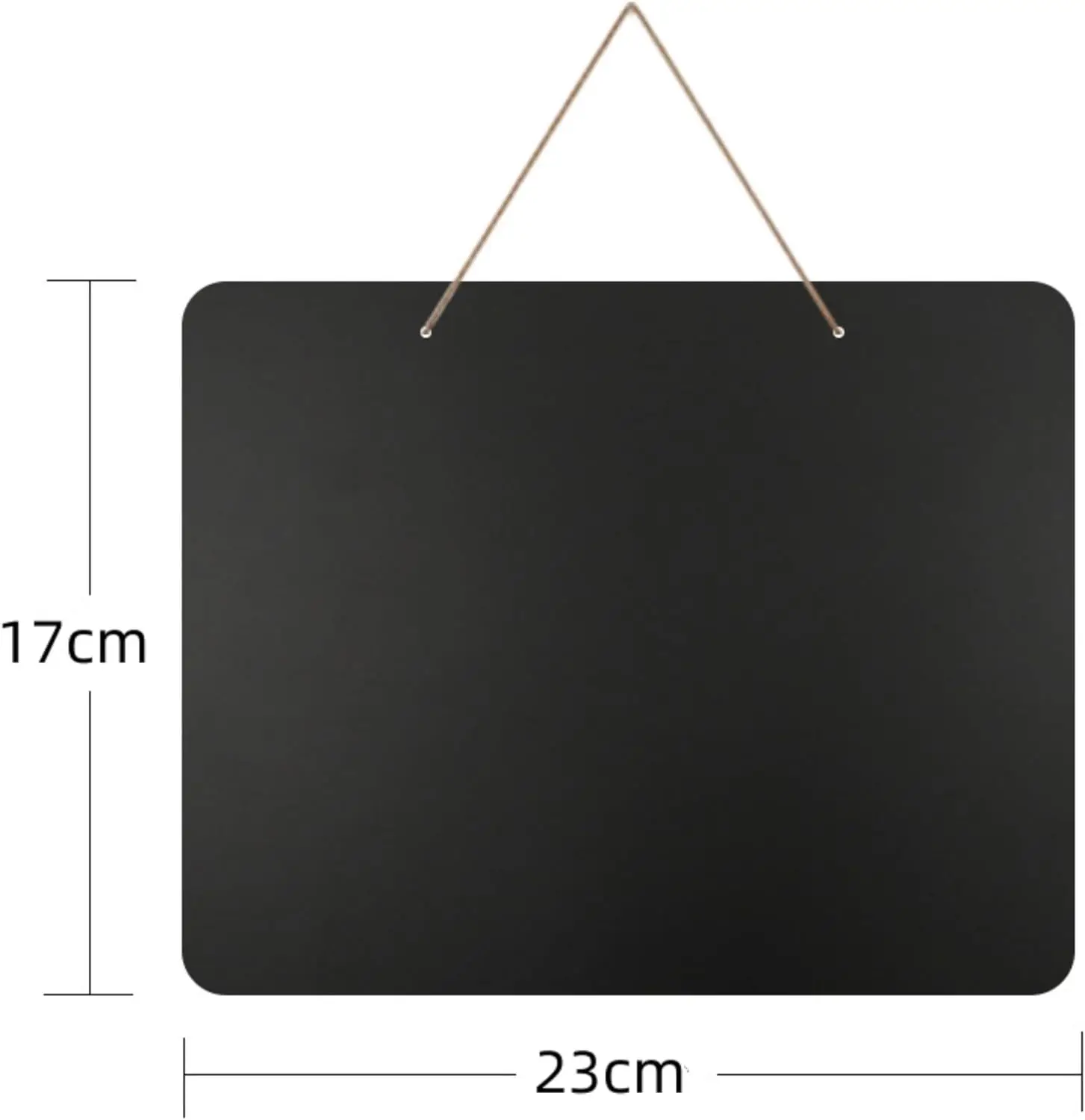 Wooden Double Sided Hanging Chalkboard Signs,Memo Message Sign, Vintage Erasable Message Board Sign with Hanging String for Wedd
