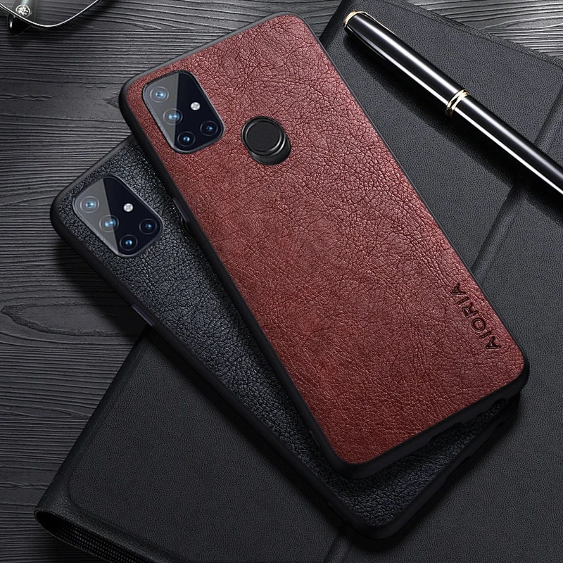 Funda de cuero para Oneplus Nord N10, N200, N20, 5G, diseño Simple, cubierta de negocios de lujo para Oneplus Nord N30