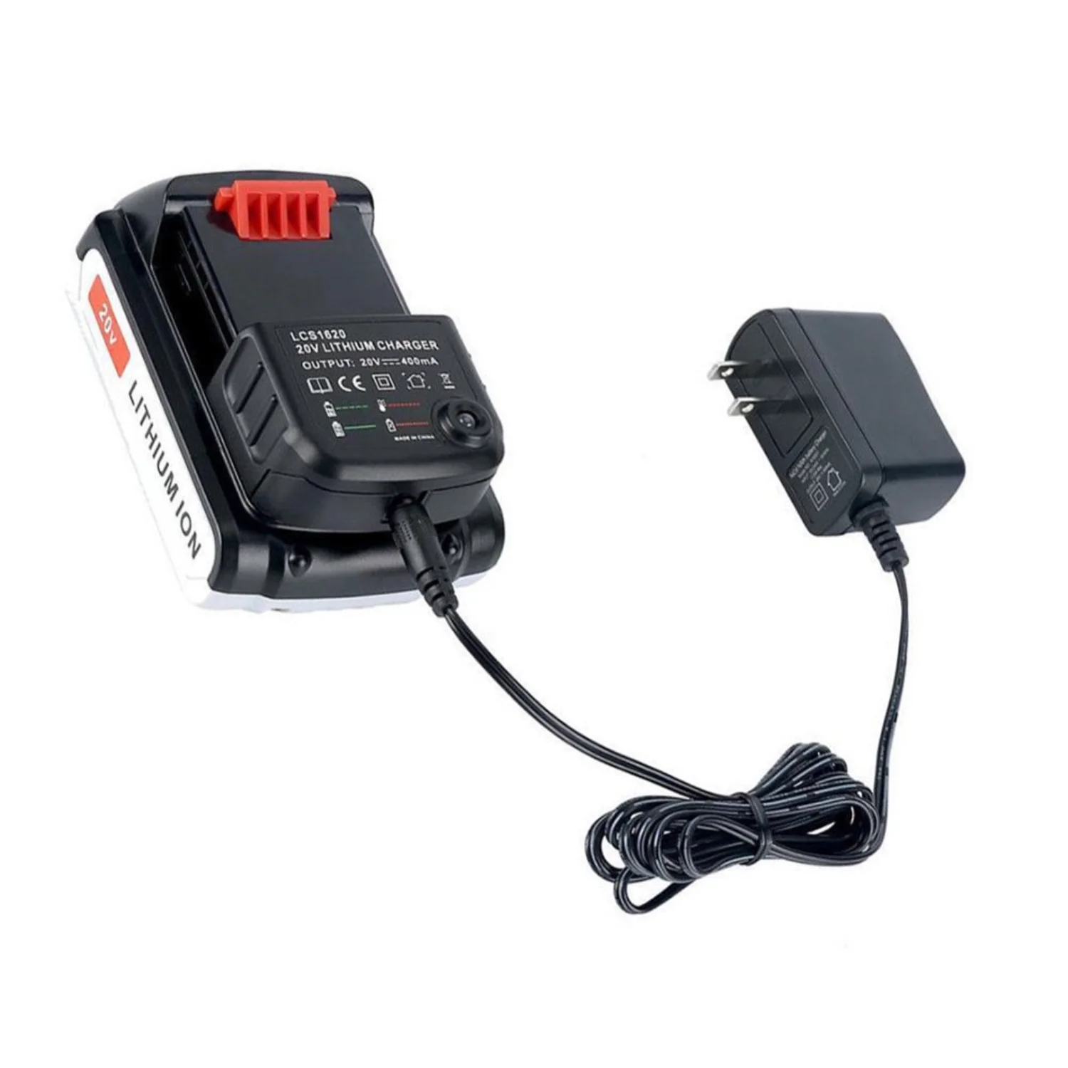 

dianhelloya 20V LCS1620 Lithium Battery Charger for Black & Decker LB20 LBX20 LBX4020 - Fast Charging Capability