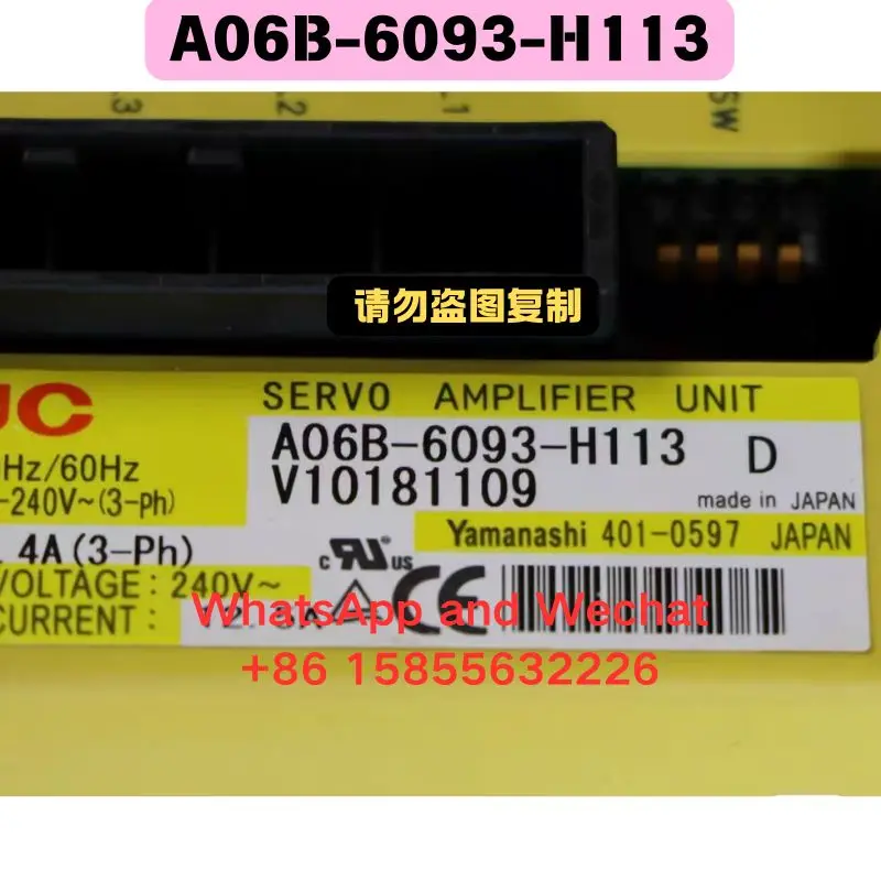 

Б/у драйвер A06B-6093-H113 Функциональный тест ОК Быстрая доставка