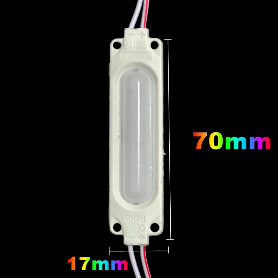 20 개/몫 다채로운 흐르는 RGB 다색 Led 모듈 12V COB 빛 백라이트 상점 배너 IP65 방수 자동차 장식 조명