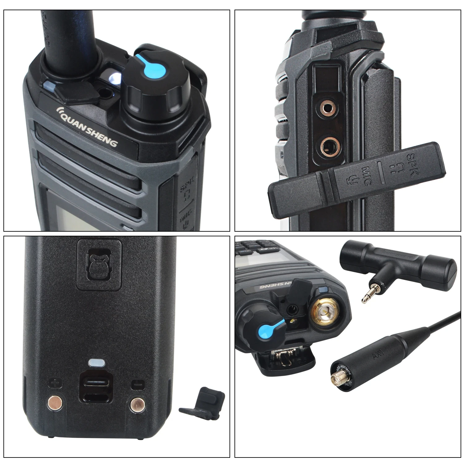 كوانشينغ TK11 راديو واسع النطاق للغاية |   0.153-1160 ميجا هرتز RX |   10 واط TX |   المزدوج PTT |   قنوات NOAA |   شحن من النوع C