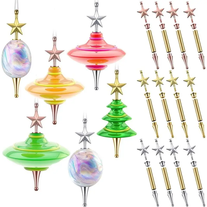 

-Новый набор украшений для рождественской елки, 12 компл., поделки своими руками, подвесное украшение для звездной елки, праздничный проект