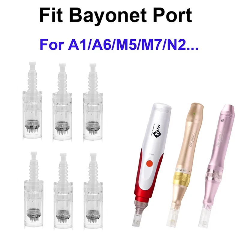 50-100個入り-drペン-n2-mym-m5-m7-ニードルカートリッジ-drペンマシン用-交換用-12ピン-42ピン-ラウンドナノ-マイクロニードリング-02mm