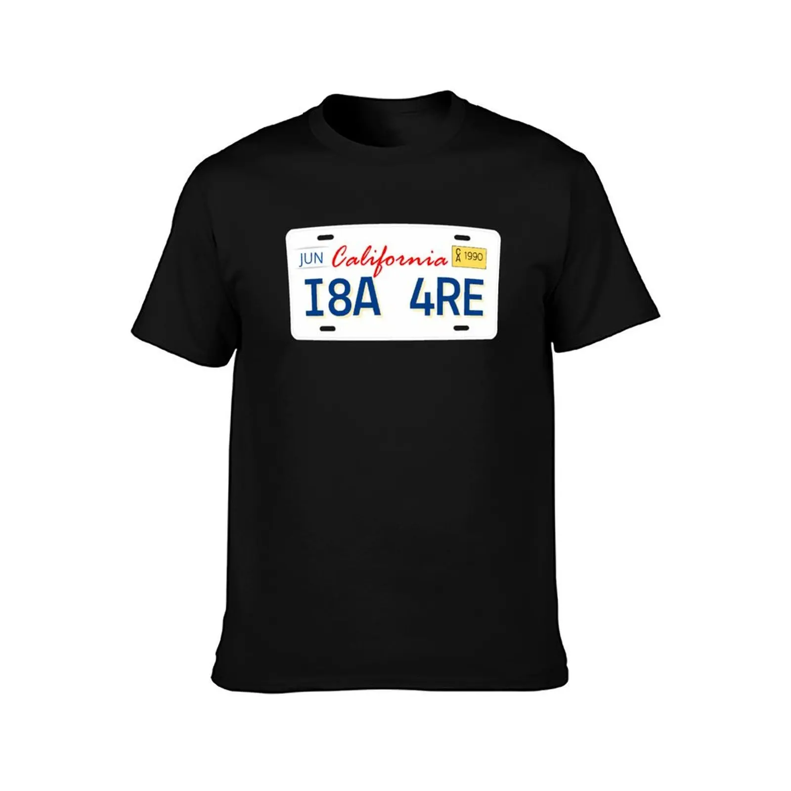 Beverly Hills Inspired California License Plate T-Shirt Work Outdoor for Men T-Shirt