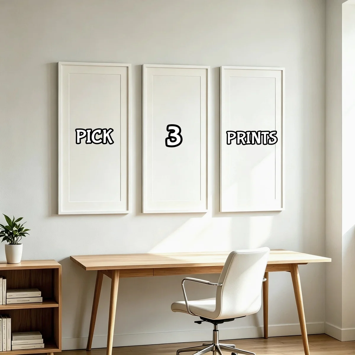 3pcs Large Vertically Personalized Photo Poster Custom Canvas Printing for Family Life Pets Scenery Anime Comics Star Home Decor