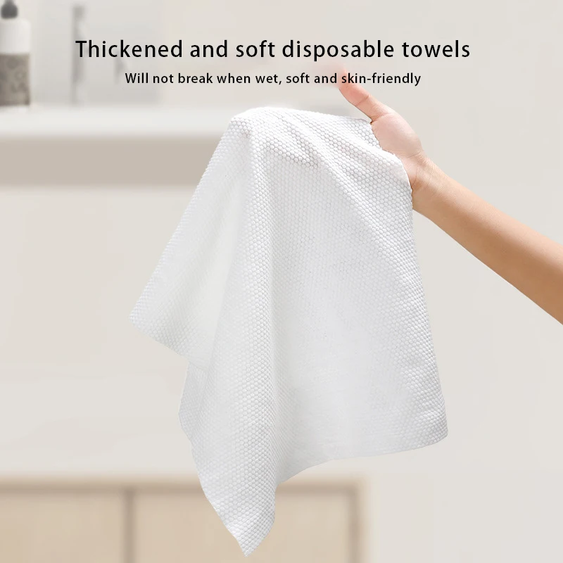 Handuk mandi sekali pakai, handuk mandi besar terkompresi katun tebal berpergian Hotel dapat dicuci