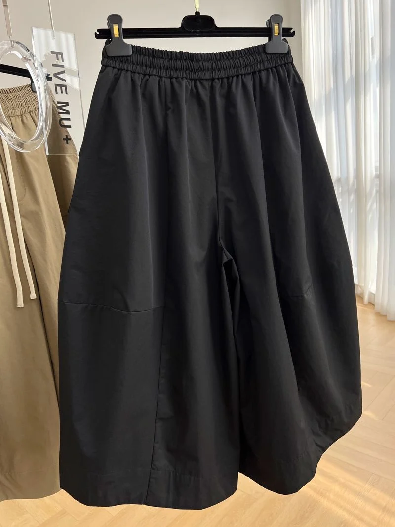 

Женские повседневные юбки-брюки больших размеров, свободные, с широкими штанинами, на высокой талии, летние, удобные, с эластичным поясом