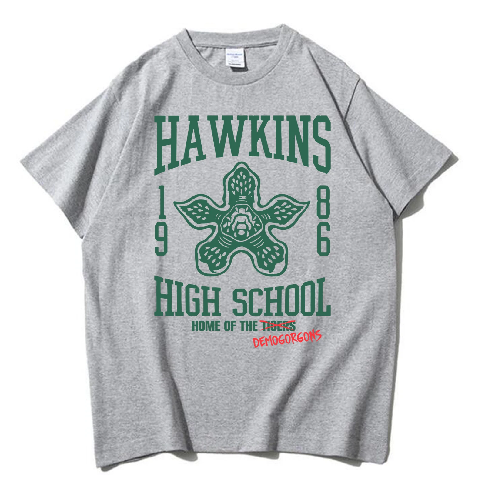 Camiseta Hawkins High School Hellfire Club surfista niño Pizza camiseta hombre mujer Harajuku manga corta cuello redondo camisa Casual regalo