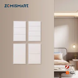 Zemismart Zigbee Smart Wall Light Switch 1 2 3 4 Gangs Work with Tuya App with Neutral Push Button Interruptor AU Certified