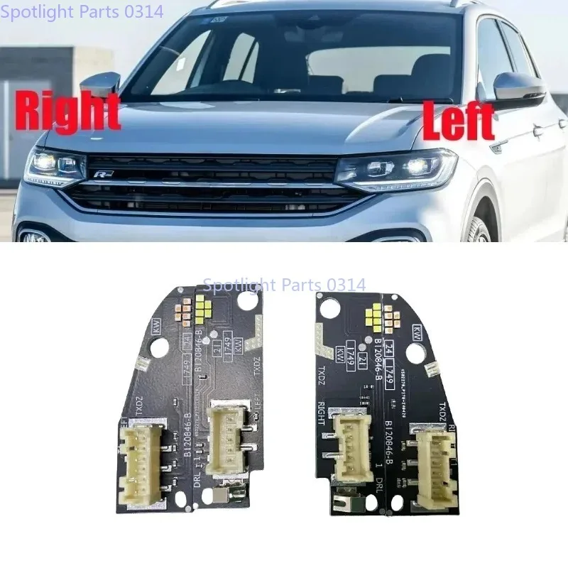 جديد لشركة فولكس فاجن T-CROSS Tcros B120845-B الأبيض الساطع DRL 2GM.998.478 بدوره إشارة مجلس LED وحدة المصباح B120846-B 2GM.998.479