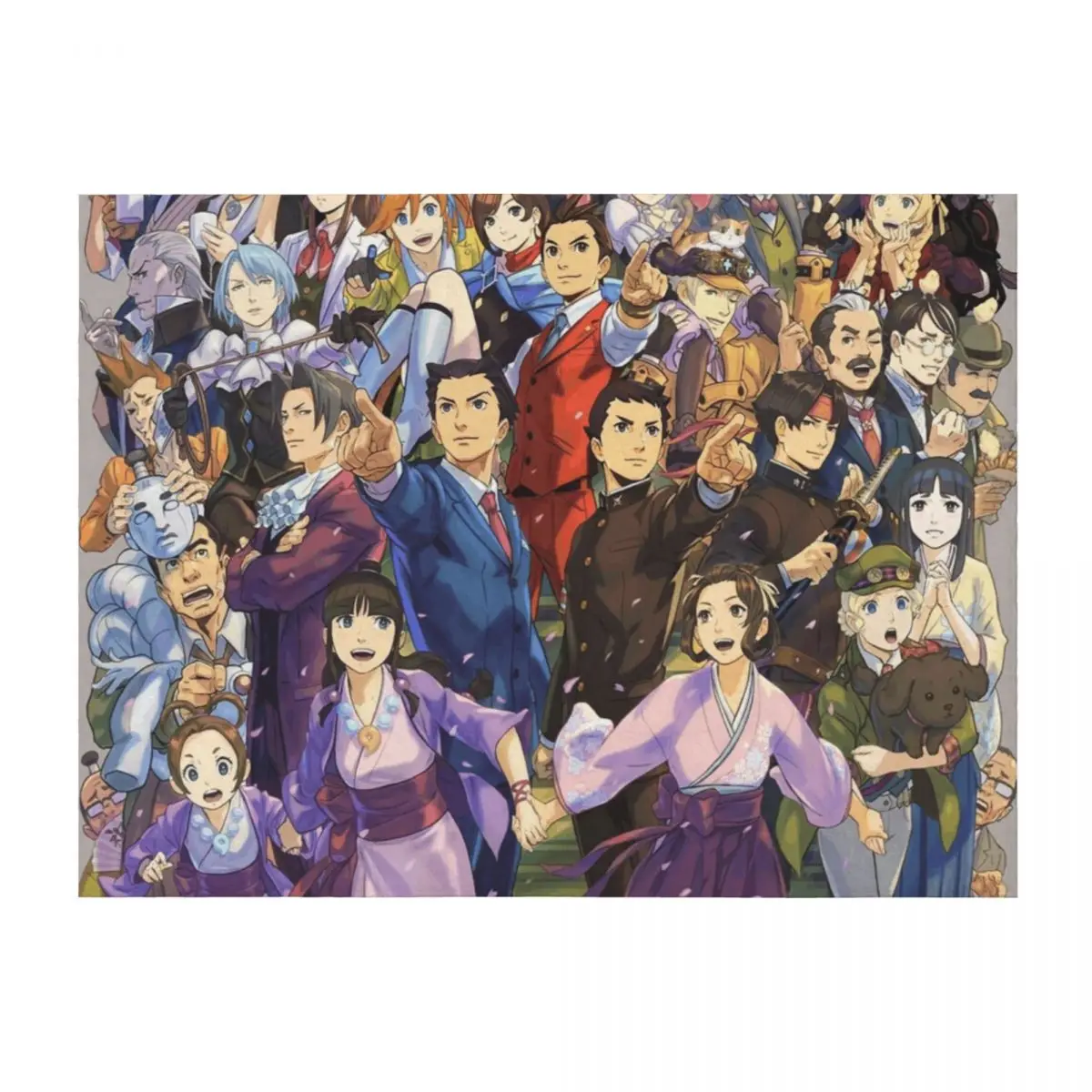 

Ace Attorney 20th Anniversary Throw Blanket valentine gift ideas Blankets Sofas Of Decoration Sofa Quilt Retros Blankets