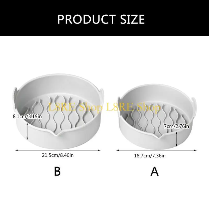 L8RE 2PIECES SILICONE AIR FRYERS PADS SILICONE LINERS NOCCSICK COOKING AICING AIR FRYERS FAREER